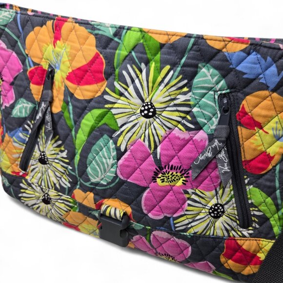 Vera Bradley Jazzy Bloom Diamond Quilted Messenger Bag Women's Floral Everyday - Picture 9 of 10